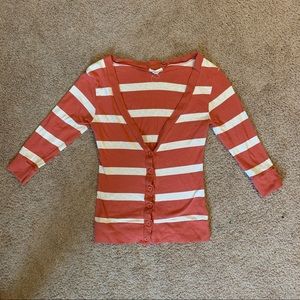 Zenana Outfitters Stripped Cardigan